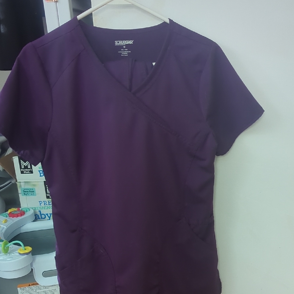 Women's XS Purple Scrub Set